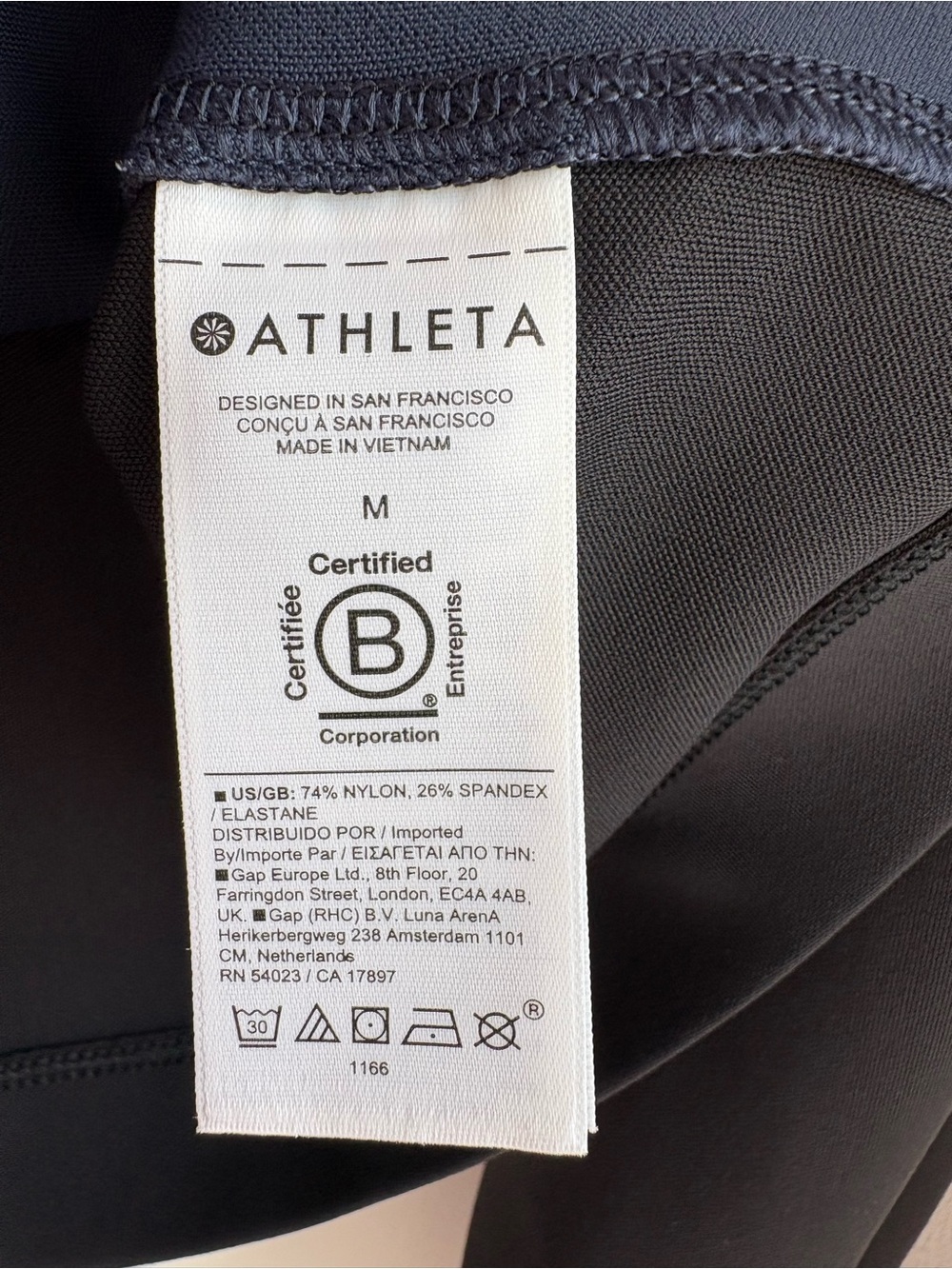 Athleta Navy and Black Mock Neck Pullover - Picture 7 of 9